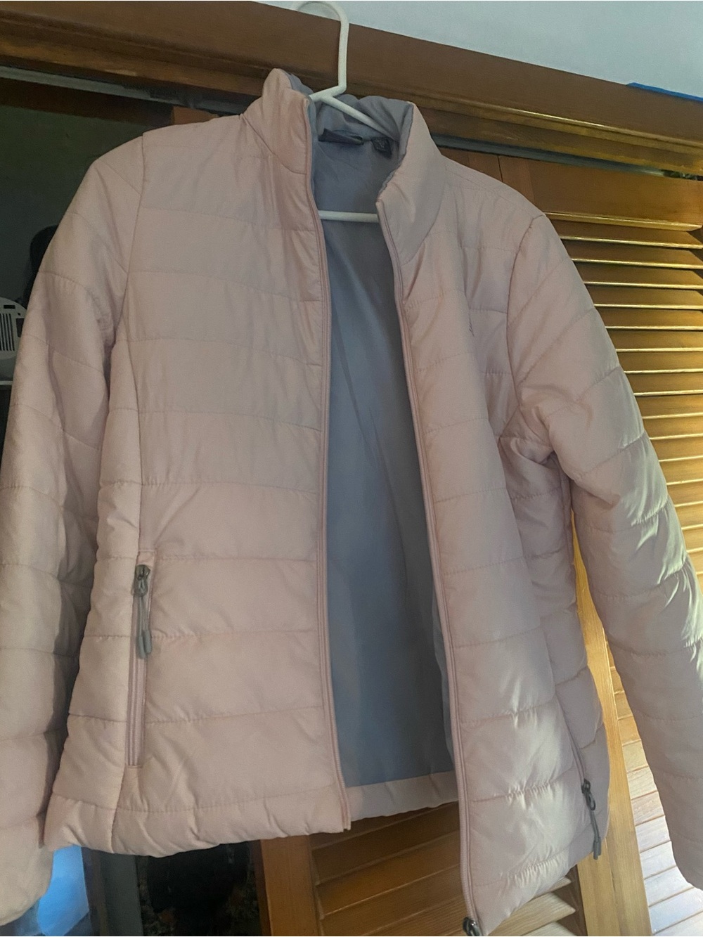 New Balance Light Pink Packable Quilted Puffer Jacket